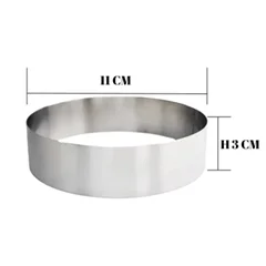 Beysa Pasta Çemberi Pandispanya Inox 11 Cm H3