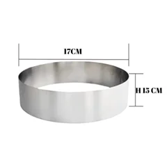 Beysa Pasta Çemberi Pandispanya Inox 17 Cm H15