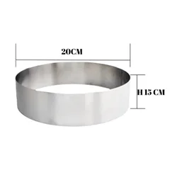 Beysa Pasta Çemberi Pandispanya Inox 20 Cm H15