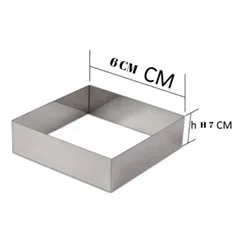 Beysa Pasta Çemberi Pandispanya Inox 6x6 H7