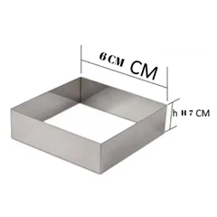 Beysa Pasta Çemberi Pandispanya Inox 6x6 H7