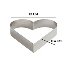 Beysa Pasta Çemberi Pandispanya Kalp Çember 13 Cm H5