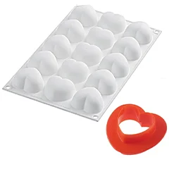 Silikomart Cupido 30 Silikon Kalıp, Kalp