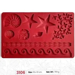 Beysa Surenapart M3106 Silikon Şeker Hamuru Kalıbı, 19x12 cm