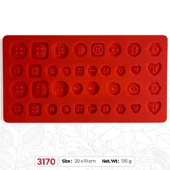 Beysa Surenapart M3170 Şeker Hamuru Silikonu, Düğme