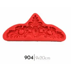 Beysa Surenapart M904 İşlemeli Kemer Silikon Şeker Hamuru Kalıbı, 9x20 cm
