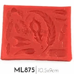 Beysa Surenapart Ml875 Silikon Şeker Hamuru Kalıbı, 10,5x9 cm