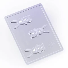 Beysa Surenapart Tavşan Çikolata Kalıbı, 3lü, Pvc