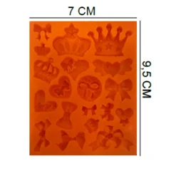 Beysa Taç Silikon Şeker Hamuru Kalıbı, 7x9,5 cm