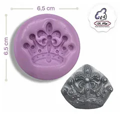 Beysa Tekli Kral Tacı Silikon Kalıp, 6,5x6,5 cm