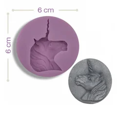 Beysa Unicorn Silikon Şeker Hamuru Kalıbı, 6x6 cm