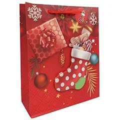 Beysa Yılbaşı Hediyelik Çanta, 3D Çorap, 12li