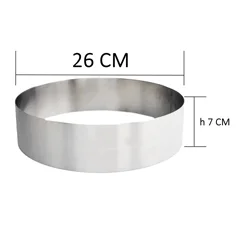 Beysa Yuvarlak Pasta Çemberi, 26 cm