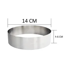 Beysa Yuvarlak Pasta Çemberi, NO 0, 14x6 cm