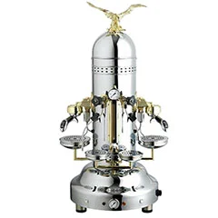 Bezzera Eagle Dome Vertical Chrome Otomatik Espresso Kahve Makinesi, 2 Gruplu
