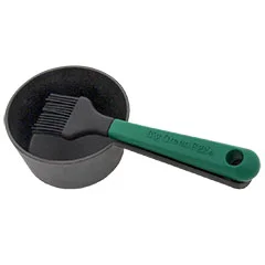 Big Green Egg Döküm Demir Sos Tenceresi ve Fırçası