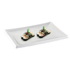 Biradlı Açık Büfe Sushi Servis Tabağı 40x27x2 cm