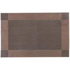 Biradlı Amerikan Servis, Pvc, Desenli, 30x45 cm, Kahverengi, BRD 99198