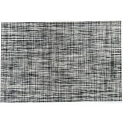 Biradlı Amerikan Servis, Pvc, Desenli, 30x45 cm, Siyah Beyaz