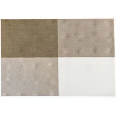 Biradlı Amerikan Servis, Pvc, Desenli, 30x45 cm, Yeşil