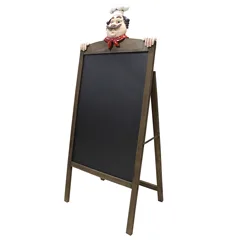 Biradlı Aşçı Menü Tahtası, 120x50 cm