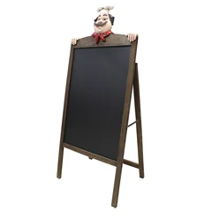 Biradlı Aşçı Menü Tahtası, 120x50 cm