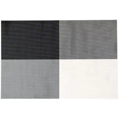 Biradlı BRD-021 merikan Servis, Pvc, Desenli, 30x45 cm, Siyah