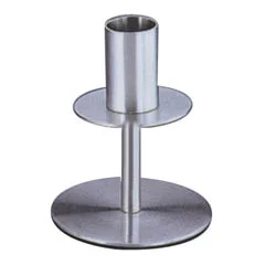 Biradlı BRD-JTS2903-A Ayaklı Çelik Mumluk, 10 cm