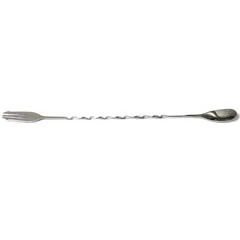 Biradlı Burgulu Çatallı Bar Kaşığı, 33 cm