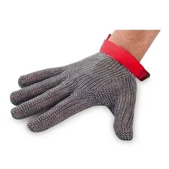 Biradlı Çelik Eldiven, Large, Kırmızı