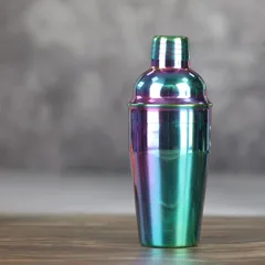 Biradlı Çelik Kokteyl Shaker, 500 Cl, Gökkuşağı
