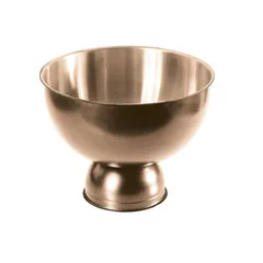 Biradlı Çelik Punch Kasesi, 32x26 cm, Bakır