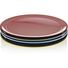 Biradlı Fts-1984 Melamin Tabak, Oval, 55x42x3 cm, Lacivert