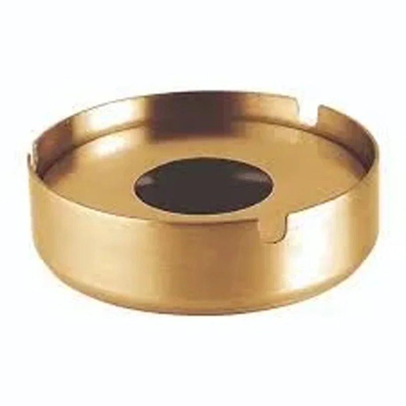 Biradlı Kapaklı Küllük, 10 cm, Altın