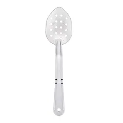 Biradlı Polikarbon Servis Kaşığı Delikli, 29 cm, Şeffaf