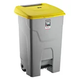 Bora Plastik Pedallı Çöp Kovası, 80 Lt, BO992, Yeşil - Görsel 1