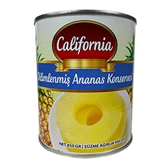 California Dilimlenmiş Ananas Konservesi, 850 gr
