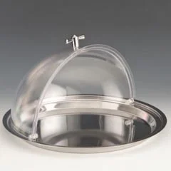 Zicco Çelik Altlı Fanus, Polikarbon Rolltop Kapaklı, 32,5 cm