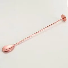 Zicco Çelik Bar Kaşığı, Burgulu, Bakır Kaplı, 27 cm