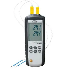 Cem DT-38F Sıcaklık Kayıt Cihazı 2 Kanallı Datalogger