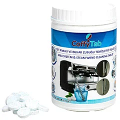 CoffyTab A001-6 Süt Kanalı ve Buhar Çubuğu Temizleme Tableti, 5 gr, 120 Tablet