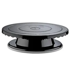 Corona Professional Polikarbon Döner Pasta Standı, 270 mm, BO390, Siyah