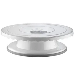 Corona Professional Polikarbon Döner Pasta Standı, 270 mm, BO390, Beyaz