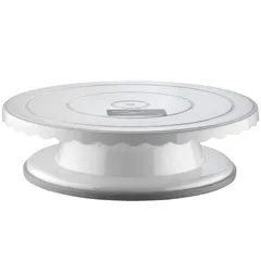 Corona Professional Polikarbon Döner Pasta Standı, 335 mm, BO389, Beyaz