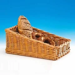Zicco Derin Ekmek Sepeti, Eğimli, Plastik, 27x45x18-8 cm, Koyu Renk