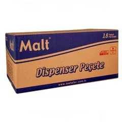 Malt Dispenser Peçetesi, 17x20 cm, 150'li, 18 Paket