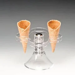 Zicco Dondurma Servis Standı, Ayaklı, Akrilik, 13,5x13,5x11,5 cm
