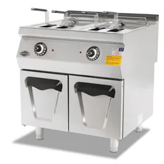 Empero 700 Plus Seri Elektrikli Fritöz, Dolaplı, Çiftli, 14+14 lt, 80x73x85 cm