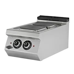 Empero 700 Plus Seri Set Üstü Elektrikli Ocak, 2 Kare Pleytli, 40x73x30 cm