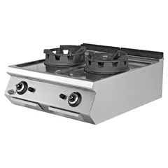Empero 700 Plus Seri Set Üstü Wok Ocak, 2 Brülörlü, 80x73x30 cm